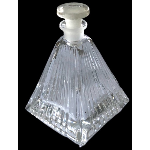 RCR ROYAL CRYSTAL ROCK 5" PYRAMID CRYSTAL PERFUME BOTTLE/STOPPER/SEAL/SALE! - Picture 6 of 10